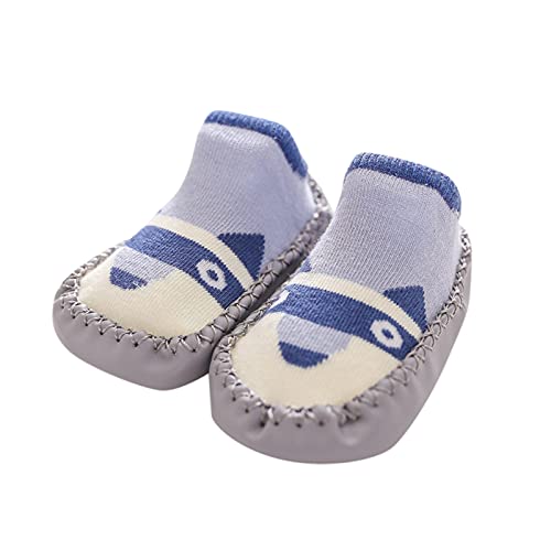 Baby Lauflernschuhe Krabbelschuhe Hausschuhe Socken Kleinkind Mädchen Hausschuhe Baumwolle Neugeborene Jungen Warme Lauflernschuhe Weiche Sohle rutschfest Krabbelschuhe (C, 12-18 M) von TT-