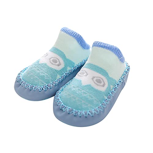 Baby Lauflernschuhe Krabbelschuhe Hausschuhe Socken Kleinkind Mädchen Hausschuhe Baumwolle Neugeborene Jungen Warme Lauflernschuhe Weiche Sohle rutschfest Krabbelschuhe (E, 0-6 M) von TT-