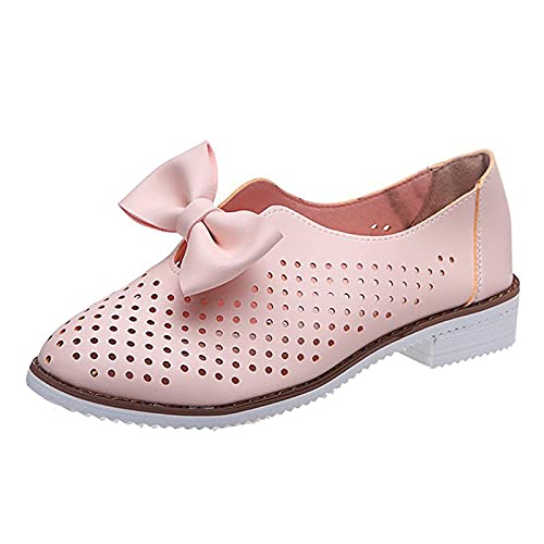 Damen Mokassins,Freizeitschuhe Loafers Schuhe für Frauen - Women Schuhe, Modische Damen Loafer Schuhe, Damenschuhe Loafers Keil Schuhe Sneaker mit Keilabsatz Mädchen (Rosa, 39) von TT-