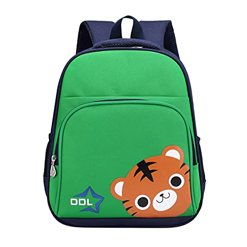 TT- Kindergartenrucksack Rucksäcke Kleiner Kinderrucksack Kindertasche Kindergarten Kinder 3D Cartoon Schule Tasche Cartoon Backpack für Kinder Baby Jungen Mädchen Kleinkind 3-7Jährige (Grün) von TT-