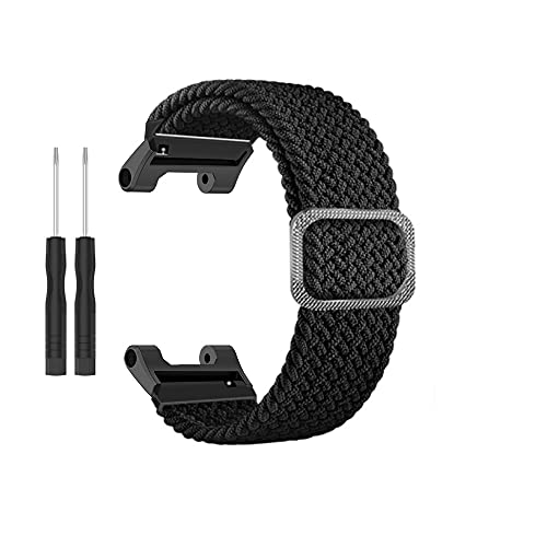 Nylon Textil Armband Kompatibel mit Huami Amazfit T-Rex/T-Rex Pro Uhrenersatzzubehör Smart Watch Elastisches Ersatzarmband Uhrenarmband - Verstellbares Replacement Watch Wrist Strap (H) von TT-