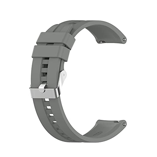 Sportarmband Kompatibel mit Huami Amazfit GTS 2e/GTS2/GTS2 mini Smart Watch Uhrenarmband aus Silikon Strap Fitness Sport Ersatzband,Silikonarmband Armbänder Band for Damen Herren (Gray) von TT-
