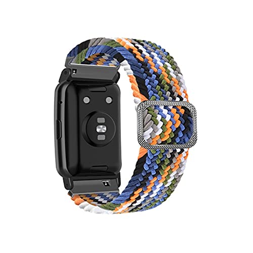 TT- Armband Kompatibel mit Huawei Watch Fit - Uhrenarmband aus Nylon Geflochtenes Sport Bänder Ersatz Armbänder Watch Band - Smart Watch Verstellbare Sportarmbänder Zubehör (B) von TT-