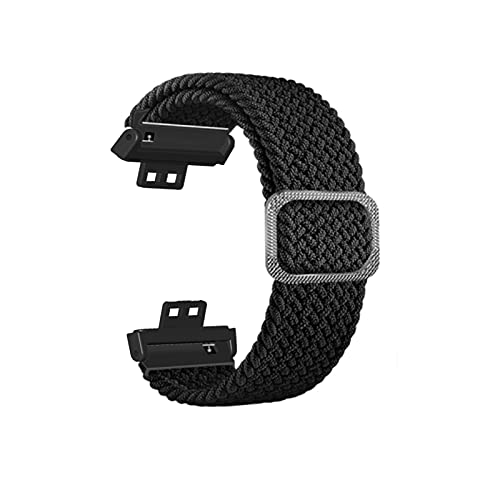 TT- Armband Kompatibel mit Huawei Watch Fit - Uhrenarmband aus Nylon Geflochtenes Sport Bänder Ersatz Armbänder Watch Band - Smart Watch Verstellbare Sportarmbänder Zubehör (H) von TT-