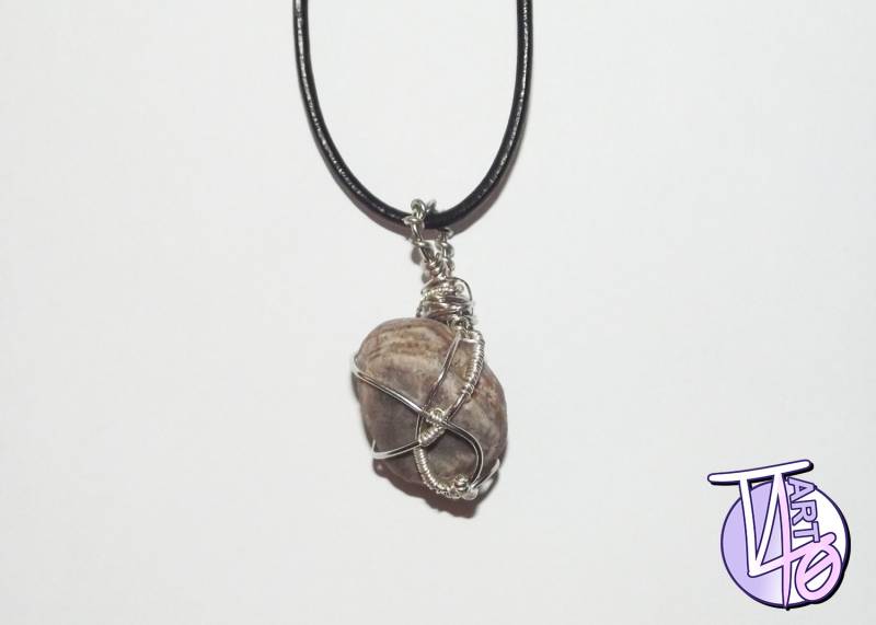 Graue Quarz Shist Anhänger von TT40Art