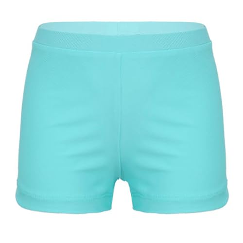 TTAO Schwimmbekleidung Mädchen Badehose Kinder Badeshorts Shorts UV-Schutz Schwimmhose Yoga Tanz Sport Kurze Hosen Hellgrün 122-128 von TTAO