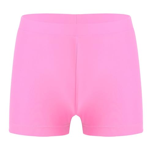 TTAO Schwimmbekleidung Mädchen Badehose Kinder Badeshorts Shorts UV-Schutz Schwimmhose Yoga Tanz Sport Kurze Hosen Rosa 110-116 von TTAO