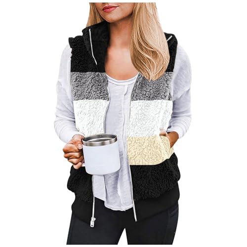 Ärmellose Weste Damen Herbstjacke Damen Lang Fleece Mantel Damen Mantel Plüschjacke Weste Beige Damen Mantel Damen Herbst Elegant Westen Damen Herbst Lang SteppWesten Damen Herbst Lang Schwarz M Ärmellose Weste Damen Herbstjacke Damen Lang Fleece Mantel Damen Mantel Plüschjacke Weste Beige Damen Mantel Damen Herbst Elegant Westen Damen Herbst Lang SteppWesten Damen Herbst Lang Schwarz M von TTFDJG