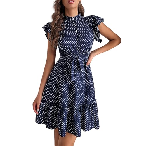 Kurze Strandkleider Damen Leicht Ärmellose Sommerkleid Boho Kleider Tunika V Ausschnitt Baumwolle Freizeitkleider Puff Ärmel Elegante Italienische Sommer Blumenkleid Wedding Guest Dress Kurze Strandkleider Damen Leicht Ärmellose Sommerkleid Boho Kleider Tunika V Ausschnitt Baumwolle Freizeitkleider Puff Ärmel Elegante Italienische Sommer Blumenkleid Wedding Guest Dress von TTFDJG
