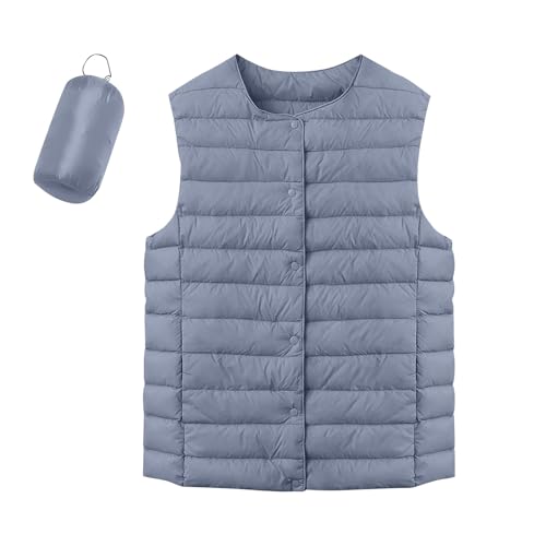Leichte Steppweste Damen Steppjacke Damen Übergangsjacke Ärmellose Jacke Damen Lang Frühlings Jacke Damen Leichte Steppjacke Damen Übergang Westen Damen Herbst Herbstmantel Damen Blau XL Leichte Steppweste Damen Steppjacke Damen Übergangsjacke Ärmellose Jacke Damen Lang Frühlings Jacke Damen Leichte Steppjacke Damen Übergang Westen Damen Herbst Herbstmantel Damen Blau XL von TTFDJG