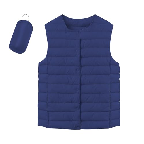 Steppweste Damen Kurz Warm Übergangsjacke Damen Frühling Elegant Ärmellose Mäntel Frau Wanderjacke Damen Frühjahr Steppweste Lang Daunenweste Damen Kurz Jacke Damen Herbst Elegant Blau L Steppweste Damen Kurz Warm Übergangsjacke Damen Frühling Elegant Ärmellose Mäntel Frau Wanderjacke Damen Frühjahr Steppweste Lang Daunenweste Damen Kurz Jacke Damen Herbst Elegant Blau L von TTFDJG