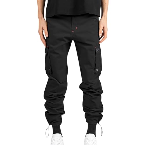 TTFDJG Cargohose Herren Stretch Chino Hose Herren Regular Fit Stoffhose Outdoor Freizeithose Lang Wanderhose mit Gummizug am Bein Trekkinghose Männer Hosen Sommer Arbeitshose Viele Taschen TTFDJG Cargohose Herren Stretch Chino Hose Herren Regular Fit Stoffhose Outdoor Freizeithose Lang Wanderhose mit Gummizug am Bein Trekkinghose Männer Hosen Sommer Arbeitshose Viele Taschen von TTFDJG