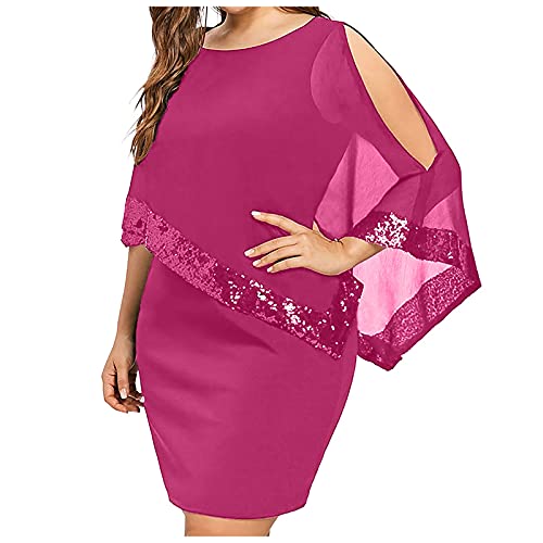TTFDJG Cocktailkleid Damen Hochzeitsgast Kleider Große Größen Festlich Damenkleider Elegant Pailettenkleider für Damen Abendkleider Glitzer Kurz Schicke Kleider Grosse Grössen Sommerkleider TTFDJG Cocktailkleid Damen Hochzeitsgast Kleider Große Größen Festlich Damenkleider Elegant Pailettenkleider für Damen Abendkleider Glitzer Kurz Schicke Kleider Grosse Grössen Sommerkleider von TTFDJG