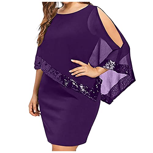 TTFDJG Cocktailkleid Damen Hochzeitsgast Kleider Große Größen Festlich Damenkleider Elegant Pailettenkleider für Damen Abendkleider Glitzer Kurz Schicke Kleider Grosse Grössen Sommerkleider TTFDJG Cocktailkleid Damen Hochzeitsgast Kleider Große Größen Festlich Damenkleider Elegant Pailettenkleider für Damen Abendkleider Glitzer Kurz Schicke Kleider Grosse Grössen Sommerkleider von TTFDJG