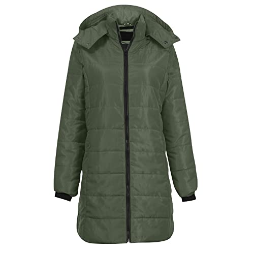 TTFDJG Daunenmantel Lang Winterjacke Damen Rot Jeansjacke Mit Fell Damen Übergangsjacke Damen Große Größen Frauen Winterjacke Steppmantel Damen Daunenmantel Warme Fleecejacke Damen Armeegrün 3XL TTFDJG Daunenmantel Lang Winterjacke Damen Rot Jeansjacke Mit Fell Damen Übergangsjacke Damen Große Größen Frauen Winterjacke Steppmantel Damen Daunenmantel Warme Fleecejacke Damen Armeegrün 3XL von TTFDJG