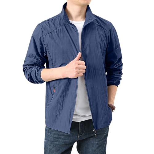 TTFDJG Dünne Sommerjacke Herren Leicht Regenjacke Wasserdicht Atmungsaktiv Windjacke Sommer Sportjacke Outdoor Jacken für Herren Tragbare Männerjacke Ultraleichte Regenmantel Übergangsjacke TTFDJG Dünne Sommerjacke Herren Leicht Regenjacke Wasserdicht Atmungsaktiv Windjacke Sommer Sportjacke Outdoor Jacken für Herren Tragbare Männerjacke Ultraleichte Regenmantel Übergangsjacke von TTFDJG