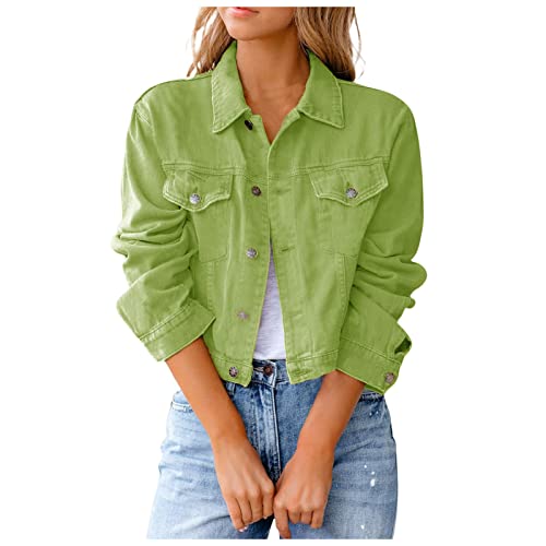 TTFDJG Jeansjacke Grün Damen Jeansmantel Damen Jeanshemd Mit Fransen Damen Mantel Damen Frühling Elegant Übergangsjacke Damen Herbst Damen Jacke Herbst Große Größen Grün 3XL TTFDJG Jeansjacke Grün Damen Jeansmantel Damen Jeanshemd Mit Fransen Damen Mantel Damen Frühling Elegant Übergangsjacke Damen Herbst Damen Jacke Herbst Große Größen Grün 3XL von TTFDJG