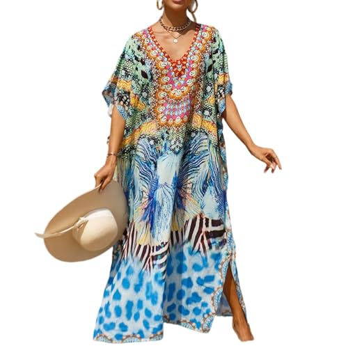 TTFDJG Kaftan Damen Lang Boho Kleid Damen Lang Sommer Maxikleider Elegant Strand Poncho Leicht Pareo Kimono Maxi Strandkleider Große Größen Tunikakleid Bohemian Kleid Strandurlaub Must Haves Frauen TTFDJG Kaftan Damen Lang Boho Kleid Damen Lang Sommer Maxikleider Elegant Strand Poncho Leicht Pareo Kimono Maxi Strandkleider Große Größen Tunikakleid Bohemian Kleid Strandurlaub Must Haves Frauen von TTFDJG