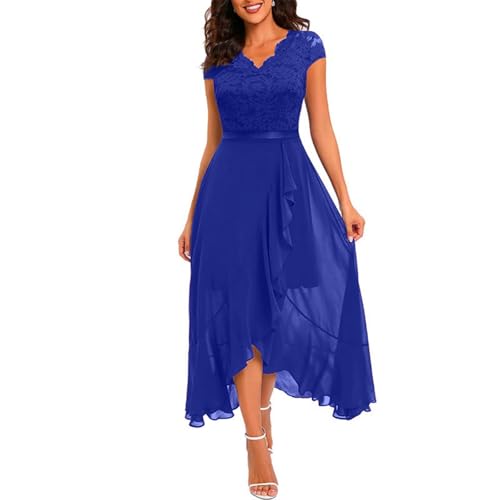 TTFDJG Kleid Festlich Damen Hochzeitsgast Abendkleid Damen Lang Elegant Wickelkleider Brautjungfern Rüschenkleid Lang Maxikleid Hochzeitsgast Kleid mit Schlitz Damenkleider Elegant Spitzenkleid TTFDJG Kleid Festlich Damen Hochzeitsgast Abendkleid Damen Lang Elegant Wickelkleider Brautjungfern Rüschenkleid Lang Maxikleid Hochzeitsgast Kleid mit Schlitz Damenkleider Elegant Spitzenkleid von TTFDJG