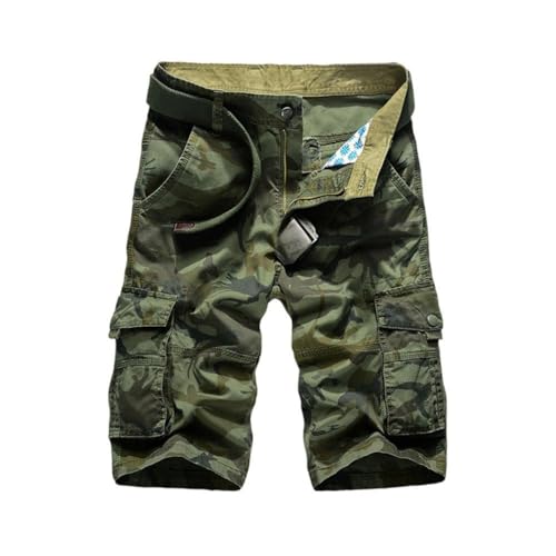 TTFDJG Kurze Hosen Herren Cargoshorts Stretch Chino Shorts Freizeithose Kurz Sommerhose Leicht Streetwear Cargohose Sommer Outdoor Jogging Shorts Arbeitshosen Männer Hosen Knielang Cargo Pants Men von TTFDJG