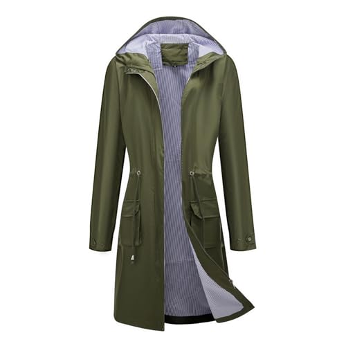 TTFDJG Langer Regenmantel Damen Jacken Damen Übergangsjacken Windbreaker Für Damen Damen Regenjacke Wasserdicht Damen Softshell Leicht Damen Regenjacke Mit Futter Damen Grün M TTFDJG Langer Regenmantel Damen Jacken Damen Übergangsjacken Windbreaker Für Damen Damen Regenjacke Wasserdicht Damen Softshell Leicht Damen Regenjacke Mit Futter Damen Grün M von TTFDJG