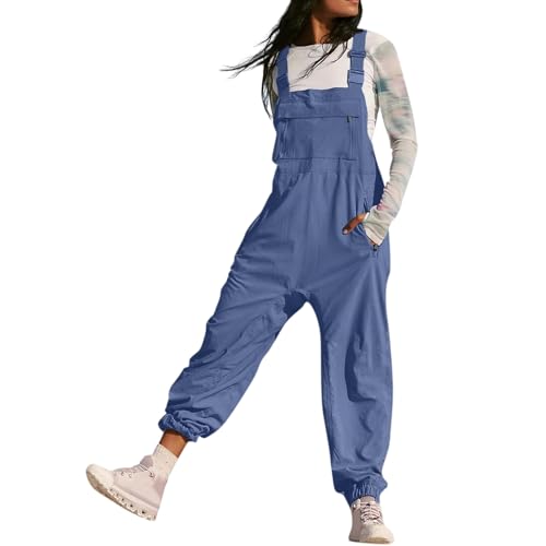TTFDJG Latzhose Damen Arbeitskleidung Strand Jumpsuit Damen Sommer Lang Latzhose Damen Elegant Baggy Hose Damen Sommer Overall Lang Damen Sommer Sommerhose Weit Damen Romper Damen Lang Blau M TTFDJG Latzhose Damen Arbeitskleidung Strand Jumpsuit Damen Sommer Lang Latzhose Damen Elegant Baggy Hose Damen Sommer Overall Lang Damen Sommer Sommerhose Weit Damen Romper Damen Lang Blau M von TTFDJG