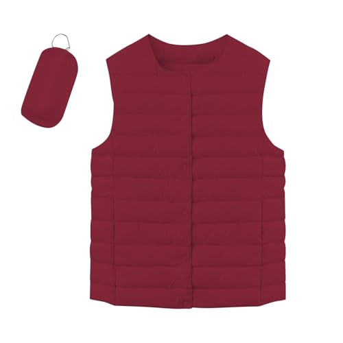 TTFDJG Leichte Steppweste Damen Übergangsjacke Frühling Ärmellose Weste Für Damen Frühlingsjacke Leichter Steppmantel Damen Fleece Weste Damen Outdoor Puffer Jacke Damen Winter Mit Kapuze Rot 4XL TTFDJG Leichte Steppweste Damen Übergangsjacke Frühling Ärmellose Weste Für Damen Frühlingsjacke Leichter Steppmantel Damen Fleece Weste Damen Outdoor Puffer Jacke Damen Winter Mit Kapuze Rot 4XL von TTFDJG