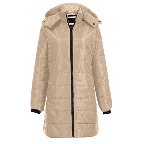 TTFDJG Puffer Jacket Winterjacke Mit Teddyfutter Damen Steppmantel Grün Daunenjacke Winter Lang Jacke Beige XXL TTFDJG Puffer Jacket Winterjacke Mit Teddyfutter Damen Steppmantel Grün Daunenjacke Winter Lang Jacke Beige XXL von TTFDJG