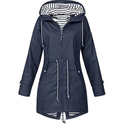 TTFDJG Regenjacke Damen Wasserdicht Atmungsaktiv Übergangsjacke mit Kapuze Wanderjacke Leicht Sportjacke Dünne Windbreaker Herbstjacke Frauen Outdoorjacke Sportlich Regenmantel Windjacke Fahrrad TTFDJG Regenjacke Damen Wasserdicht Atmungsaktiv Übergangsjacke mit Kapuze Wanderjacke Leicht Sportjacke Dünne Windbreaker Herbstjacke Frauen Outdoorjacke Sportlich Regenmantel Windjacke Fahrrad von TTFDJG