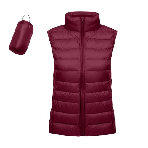 TTFDJG Steppweste Damen Lang Große Größen Übergangsjacke Damen Herbst Lässige Ärmellose Damenweste Damen Parka Frühling Damen Weste Steppweste Weste Damen Herbst Lang Damen Winterjacken Rot XL TTFDJG Steppweste Damen Lang Große Größen Übergangsjacke Damen Herbst Lässige Ärmellose Damenweste Damen Parka Frühling Damen Weste Steppweste Weste Damen Herbst Lang Damen Winterjacken Rot XL von TTFDJG