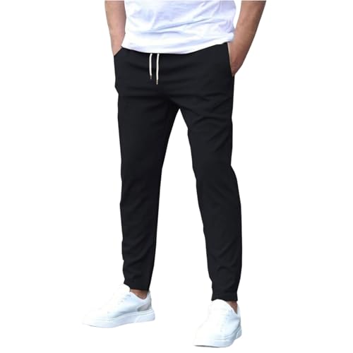 TTFDJG Stretch Hose Herren Sommer Freizeithose Herren Lang Sommerhose Leicht Stoffhose Elegant Herrenhosen Bequem Stretch Männer Hosen mit Gummizug Schlupfhose 7/8 Jogginghose Trousers for Men TTFDJG Stretch Hose Herren Sommer Freizeithose Herren Lang Sommerhose Leicht Stoffhose Elegant Herrenhosen Bequem Stretch Männer Hosen mit Gummizug Schlupfhose 7/8 Jogginghose Trousers for Men von TTFDJG