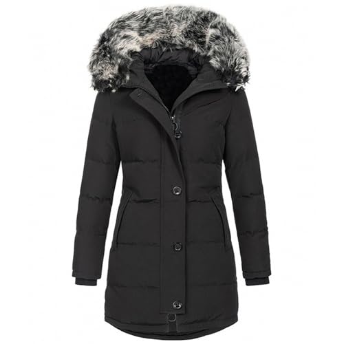 TTFDJG Übergangsjacke Damen Outdoor Jacken Für Damen Winterjacke Lang Daunenjacke Damen Leicht Winterjacke Damen Elegant Übergangsjacke Große Größen Damen Jacke Damen Lang Warm Schwarz XXL TTFDJG Übergangsjacke Damen Outdoor Jacken Für Damen Winterjacke Lang Daunenjacke Damen Leicht Winterjacke Damen Elegant Übergangsjacke Große Größen Damen Jacke Damen Lang Warm Schwarz XXL von TTFDJG