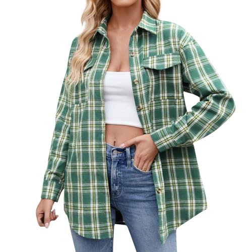 Trachtenbluse Kariert Damen Lässig Hemdbluse Flanell Jacke Damen Tunika Bluse Damen Langarm Knopfleiste Bluse Damen Langarm Karohemd Damen Oktoberfest Country Outfit Damen L Trachtenbluse Kariert Damen Lässig Hemdbluse Flanell Jacke Damen Tunika Bluse Damen Langarm Knopfleiste Bluse Damen Langarm Karohemd Damen Oktoberfest Country Outfit Damen L von TTFDJG