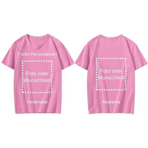 Tshirt Bedrucken Personalisierte Geschenke Freundin Personalisierte T-Shirts Für Frauen Besondere Geschenke Mama Geschenk Für Frauen T Shirt Damen Kurzarm Geschenke Beste Freundin Rosa L von TTFDJG