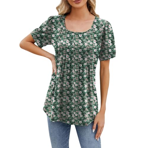 Tunika Damen Blusenshirt Damen Sommer Sommershirts Damen Leicht Und Luftig Oberteile Damen Sommer Elegant Damen Sommer Bluse Kurzarm Shirt Bluse Damen Festlich XL Tunika Damen Blusenshirt Damen Sommer Sommershirts Damen Leicht Und Luftig Oberteile Damen Sommer Elegant Damen Sommer Bluse Kurzarm Shirt Bluse Damen Festlich XL von TTFDJG