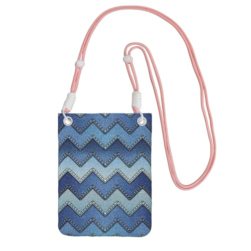 TTIGLHOH Kleine Umhängetasche mit Farbverlauf, Denim-Druck, mit Schultergurt, für Reisepass, Smartphone, Geldbörse, rose, Einheitsgröße TTIGLHOH Kleine Umhängetasche mit Farbverlauf, Denim-Druck, mit Schultergurt, für Reisepass, Smartphone, Geldbörse, rose, Einheitsgröße von TTIGLHOH