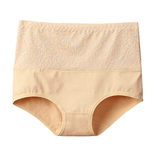 Damen Panty Baumwolle SchweißAufsaugende UnterwäSche Unifarbene UnterwäSche Mit Hoher Taille Aus Baumwolle Damen Pantys Mehrpack Hipster Damen Tochter Unsichtbarer Panties von TTNTTR