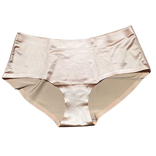 Dessous Damen Sexy UnterwäSche Damen üBergrößE Einfarbig Damen GläNzend Nahtlose Stretch UnterwäSche Weicher Slip Mit Mittlerer Taille Bequem Underwear Frauen Nahtlos Spitzen von TTNTTR