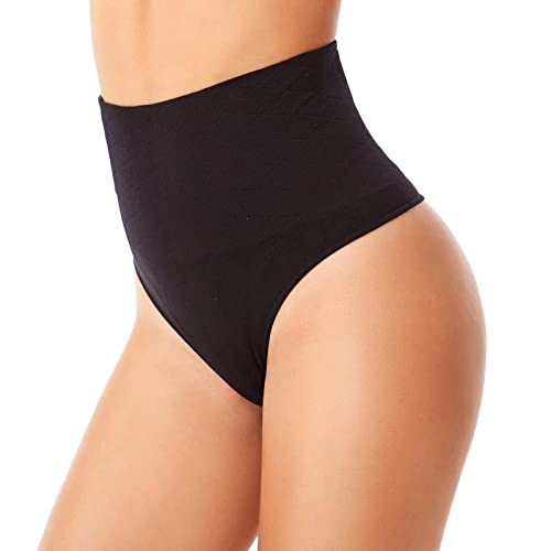 TTNTTR Miederhose Damen Bauchweg Unterstützen Sie den Bauch Bauchformer Tanga Shapewear Unterwäsche hoch für Frauen Taillenkontrolle Fester Körper Höschen das Nahtlose Shapeware Sofort (Black L) von TTNTTR