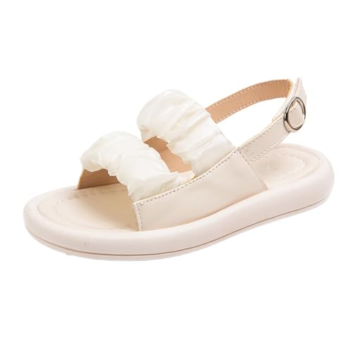 TTOUDRY Einzeilige, Leichte, Atmungsaktive, Einfache Sandalen Aus Satin Für Damen, Sommerliche, Farblich Passende Runde Zehen, Bequeme, Lässige, Flache Sandalen von TTOUDRY