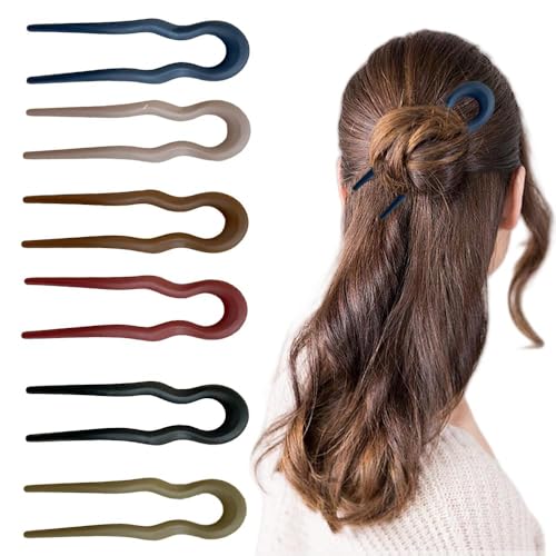 TTPSRY 6 Stück U-förmige Haarnadeln Groß French Twist Hair Pins, Ideal für Hochzeiten Partys den Alltag Frauen Mädchen von TTPSRY
