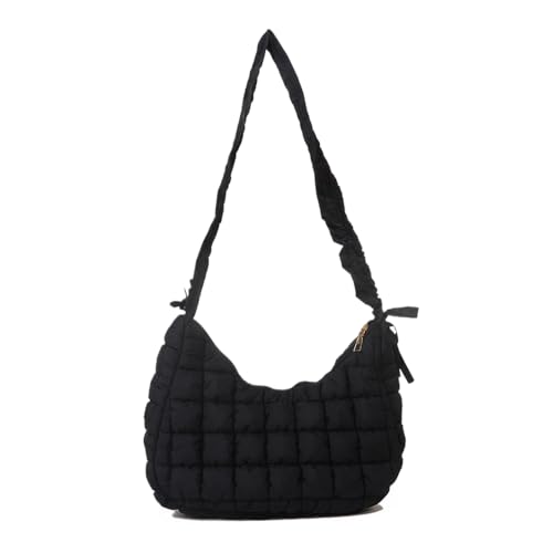 TTPSRY Handtasche Damen Elegant Umhängetasche Crossbody Bag Tote Shoulder Bag with Zipper Umhängetasche Klein(Schwarz) von TTPSRY