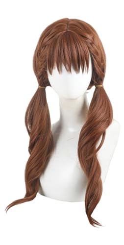 TTYAO REII Anime Cosplay Perücke Braun Doppel Pferdeschwanz Synthetische Perücke Langes lockiges Haar für Halloween Kostüm Party Requisiten TTYAO REII Anime Cosplay Perücke Braun Doppel Pferdeschwanz Synthetische Perücke Langes lockiges Haar für Halloween Kostüm Party Requisiten von TTYAO REII