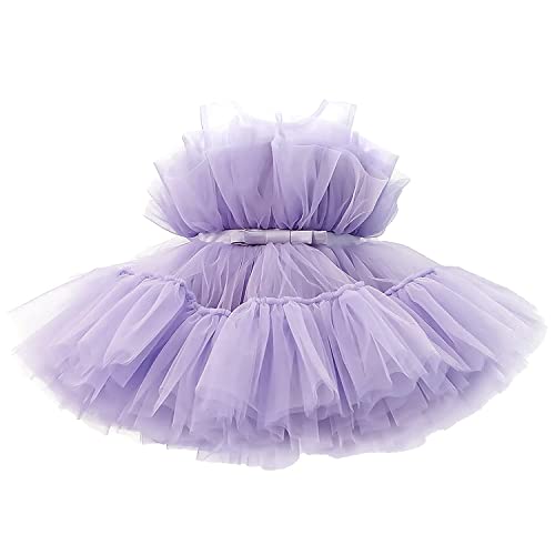 TTYAOVO Baby Mädchen Geburtstag Party Tutu Prinzessin Bowknot Kleid Brautkleid Größe120 (4-5 Jahre) 766 Violett von TTYAOVO