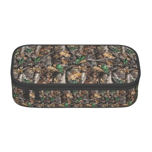 TTYDOKLA Cold Tree Federmäppchen aus Oxford-Stoff mit mehreren Fächern, ideal für Reisen oder Büro, Schwarz , Einheitsgröße, Kosmetiktasche von TTYDOKLA