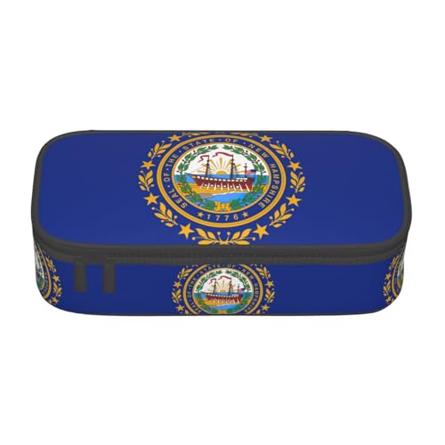 TTYDOKLA Federmäppchen aus Oxford-Stoff mit mehreren Fächern, ideal für Reisen oder Büro, Schwarz , Einheitsgröße, Kosmetiktasche von TTYDOKLA