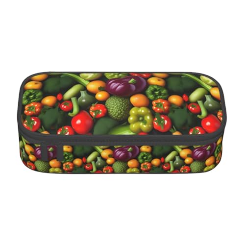 TTYDOKLA Federmäppchen aus Oxford-Stoff mit mehreren Fächern, ideal für Reisen oder Büro, Schwarz , Einheitsgröße, Kosmetiktasche von TTYDOKLA