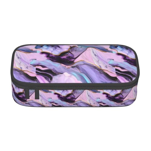 TTYDOKLA Federmäppchen aus Oxford-Stoff mit mehreren Fächern, ideal für Reisen oder Büro, Schwarz , Einheitsgröße, Kosmetiktasche von TTYDOKLA