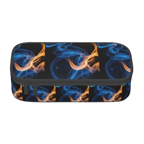 TTYDOKLA Federmäppchen aus Oxford-Stoff mit mehreren Fächern, ideal für Reisen oder Büro, Schwarz , Einheitsgröße, Kosmetiktasche von TTYDOKLA