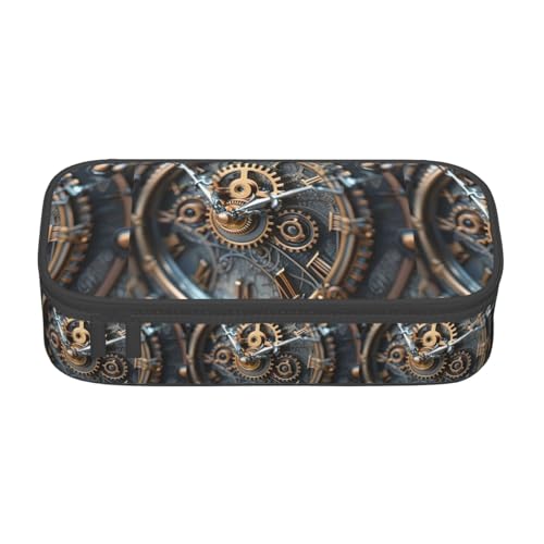 TTYDOKLA Federmäppchen aus Oxford-Stoff mit mehreren Fächern, ideal für Reisen oder Büro, Schwarz , Einheitsgröße, Kosmetiktasche von TTYDOKLA